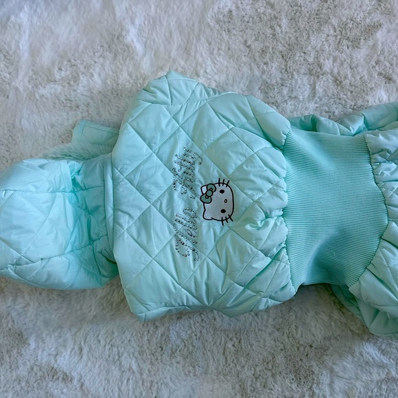 Forever 21 LIMITED EDITION Mint Green Hello Kitty Snowsuit NWT Woman’s XS S M L - Picture 4 of 11